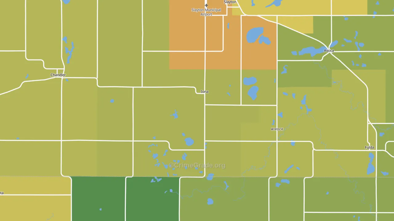 Iona, MN Map of Drug-Related Crime Rates
