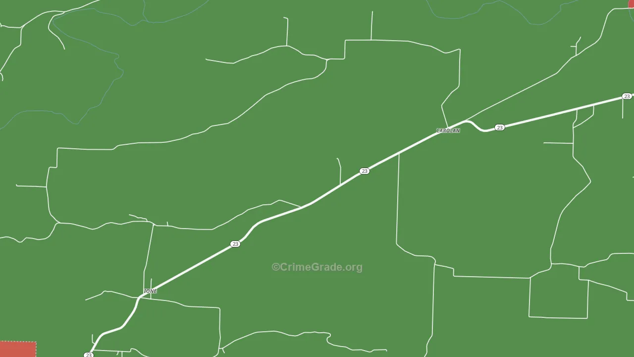 Ione, AR Map of Drug-Related Crime Rates
