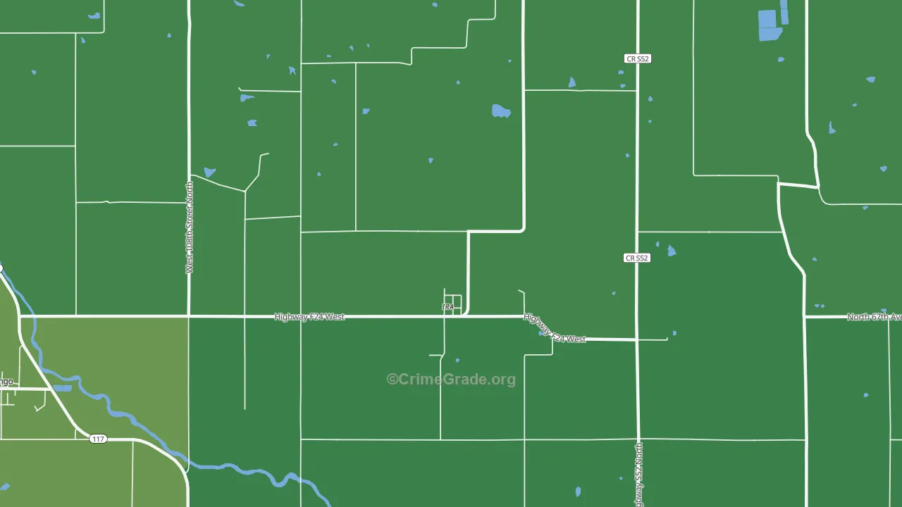 Ira, IA Map of Drug-Related Crime Rates