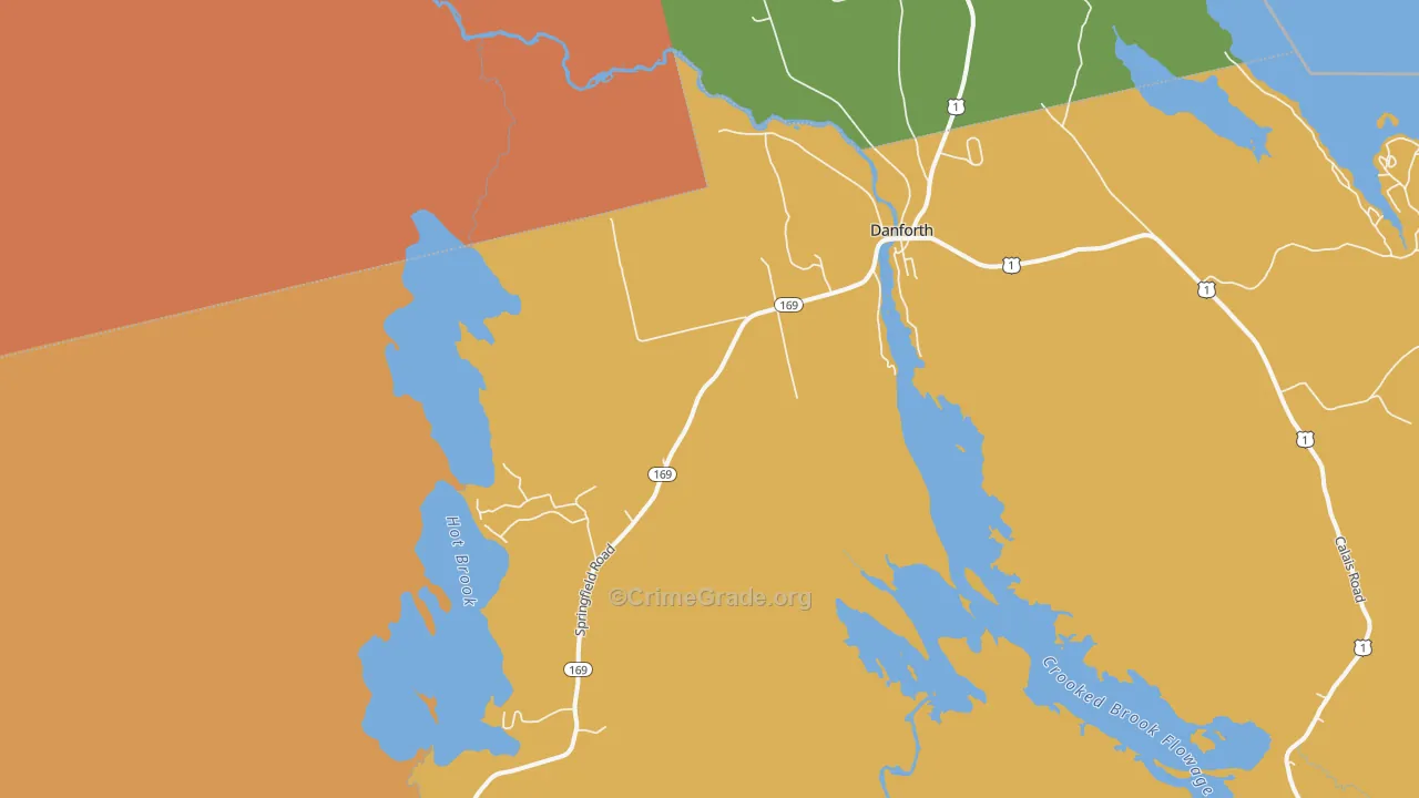 Irish Settlement, ME Map of Drug-Related Crime Rates