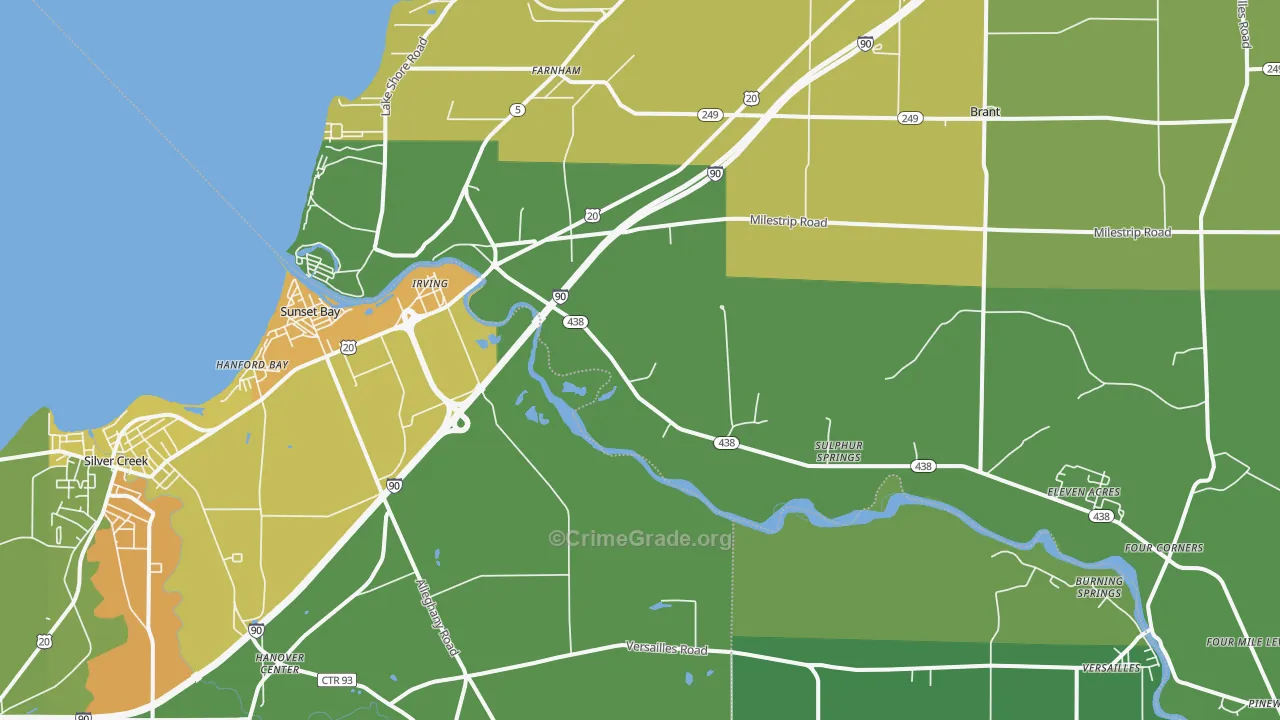 Irving, NY Map of Drug-Related Crime Rates