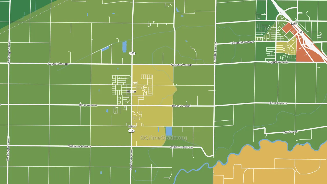 Irwin, CA Map of Drug-Related Crime Rates