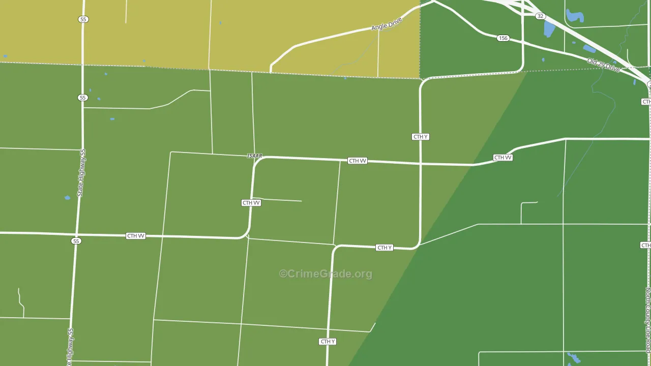 Isaar, WI Map of Drug-Related Crime Rates
