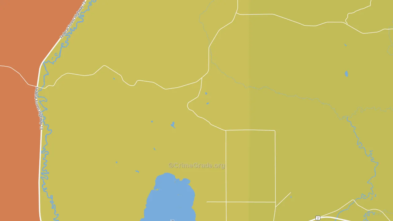 Isabella, MI Map of Drug-Related Crime Rates