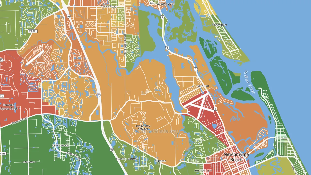 Isleboro, FL Map of Drug-Related Crime Rates