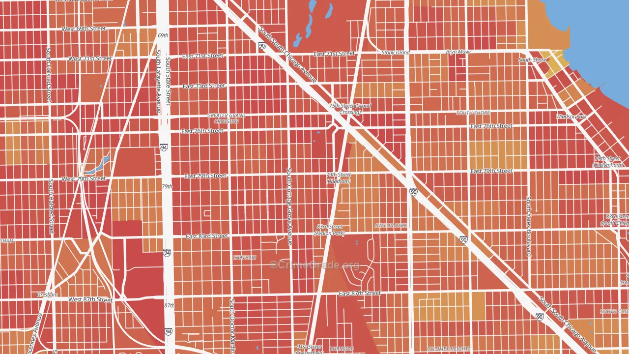 Italian Bowery, Chicago, IL Map of Drug-Related Crime Rates