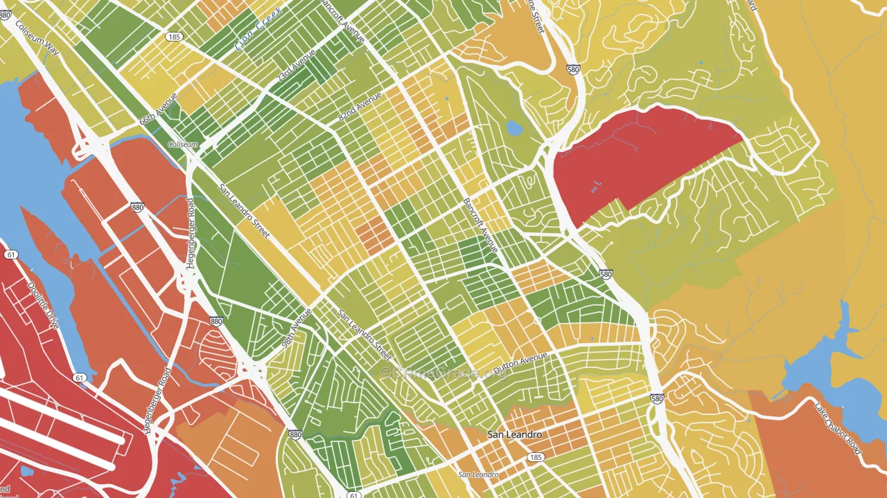 Iveywood, Oakland, CA Map of Drug-Related Crime Rates