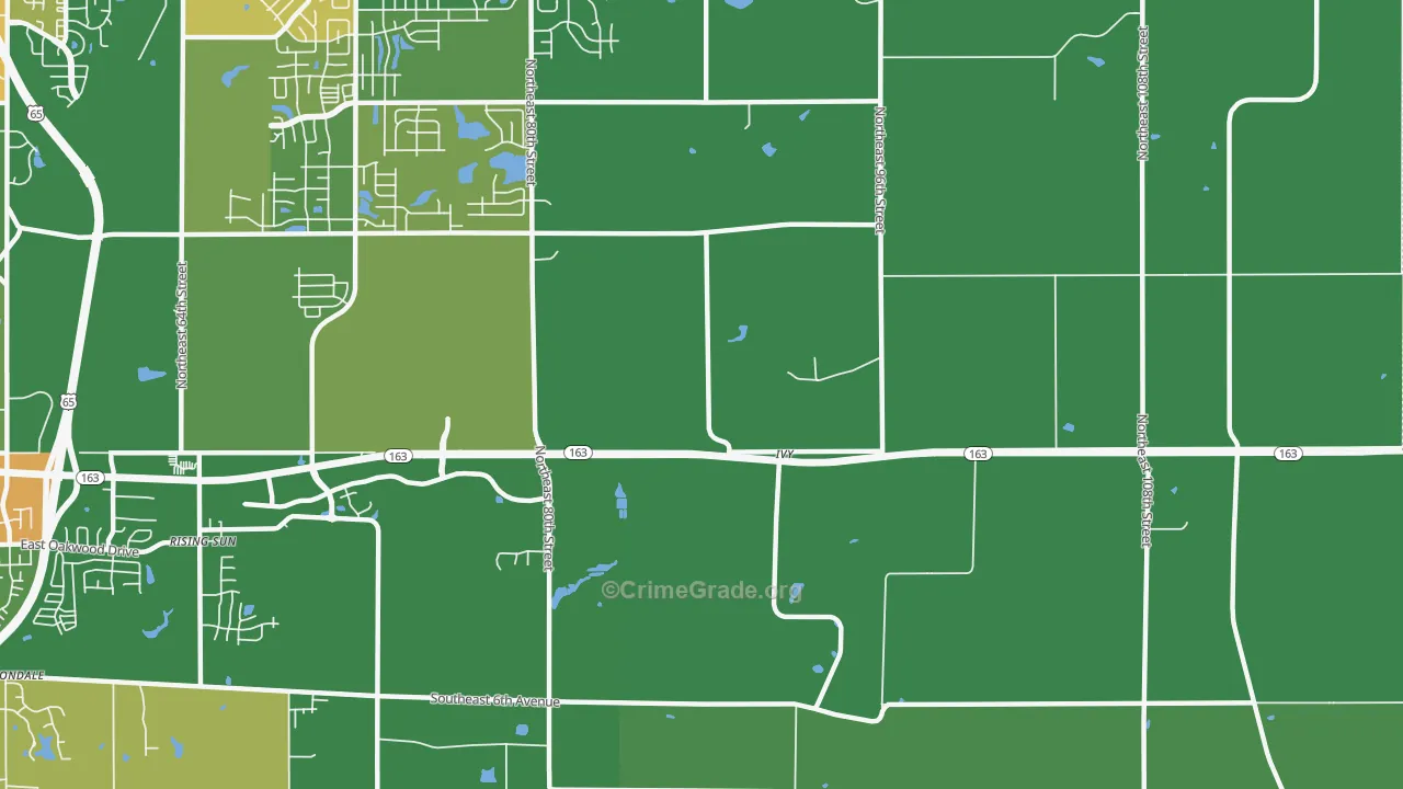 Ivy, IA Map of Drug-Related Crime Rates