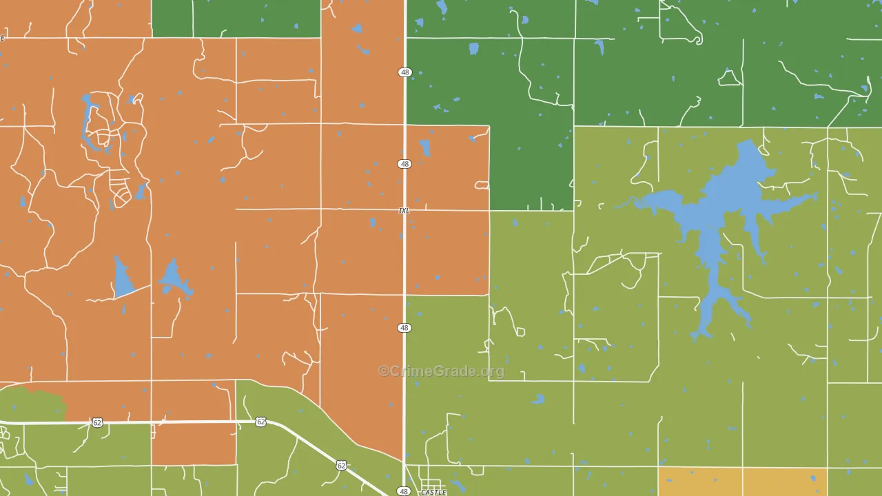 IXL, OK Map of Drug-Related Crime Rates