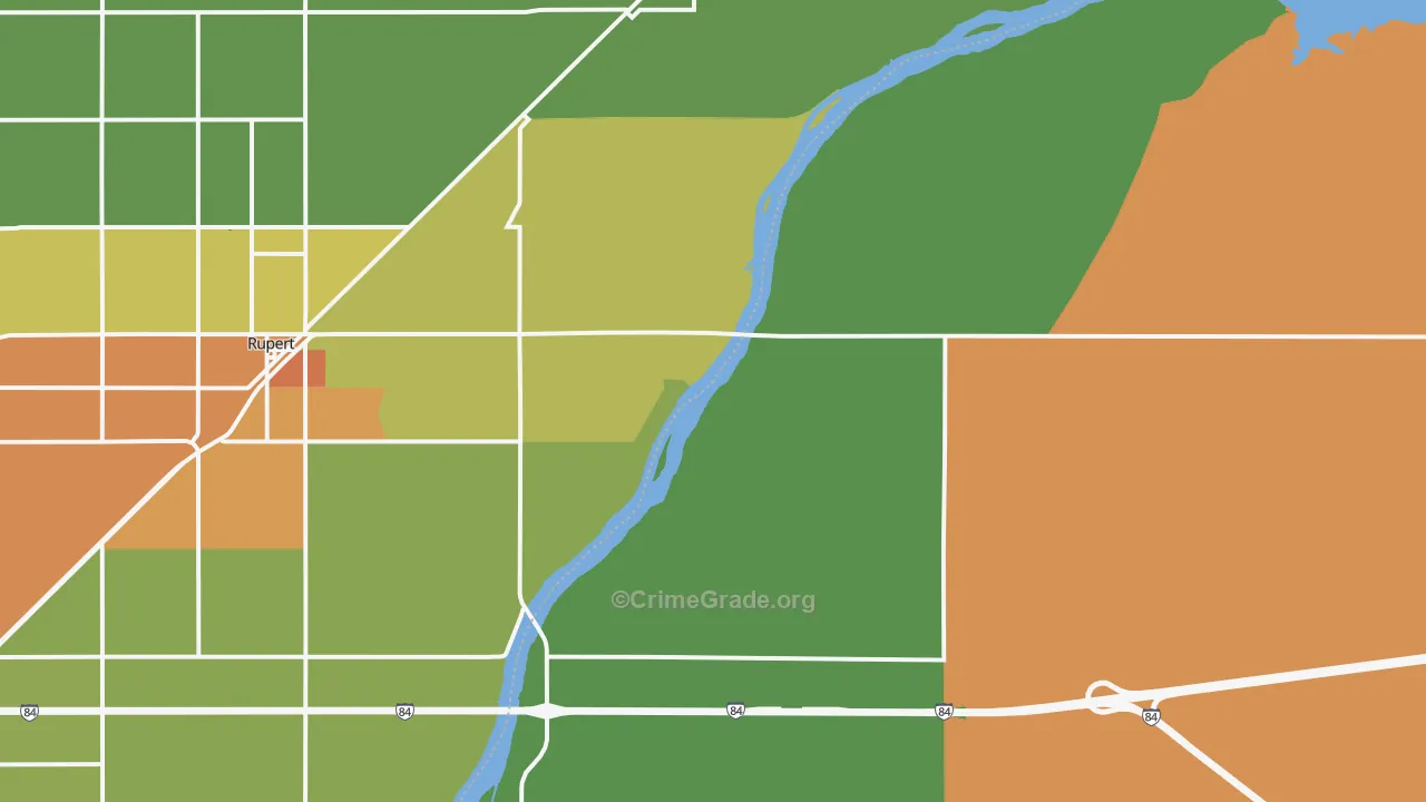 Jackson, ID Map of Drug-Related Crime Rates
