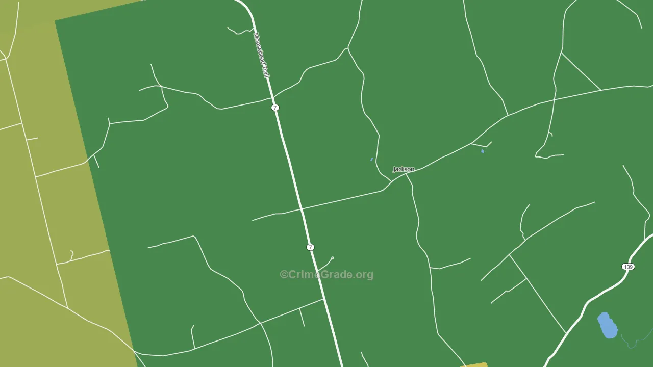 Jackson, ME Map of Drug-Related Crime Rates