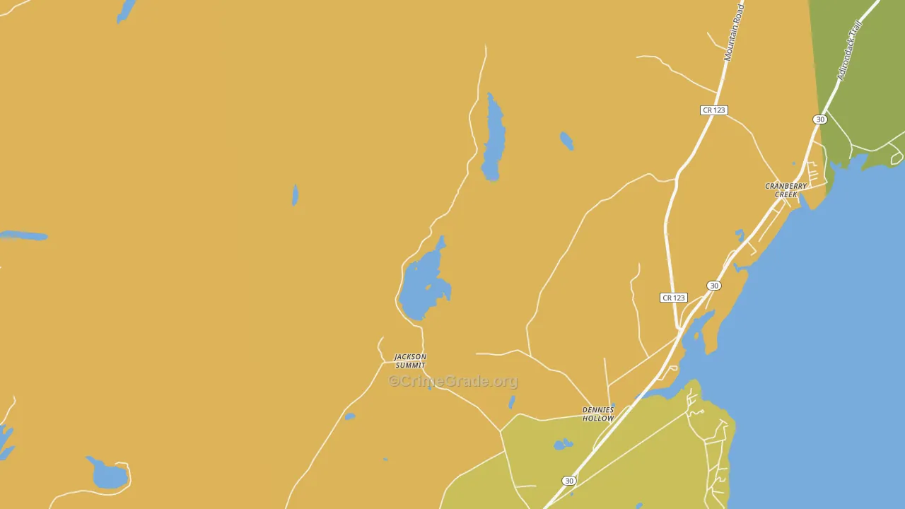 Jackson Summit, NY Map of Drug-Related Crime Rates