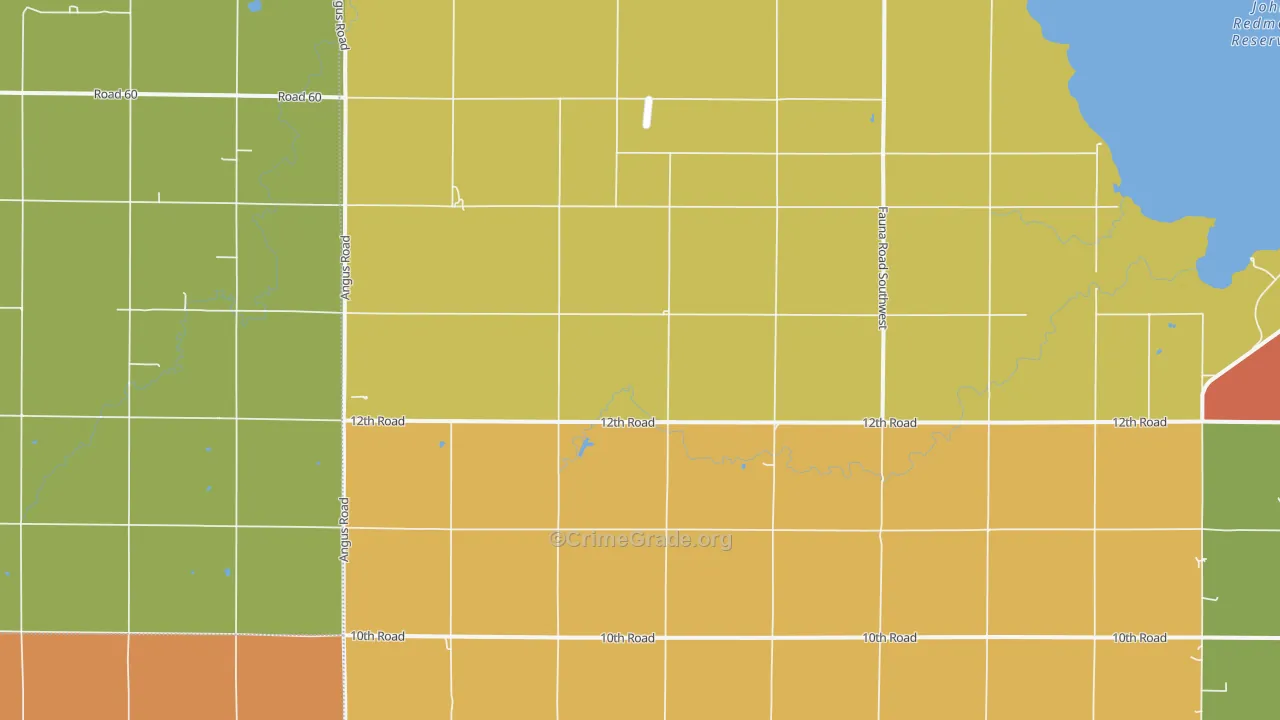 Jacobs Creek Landing, KS Map of Drug-Related Crime Rates