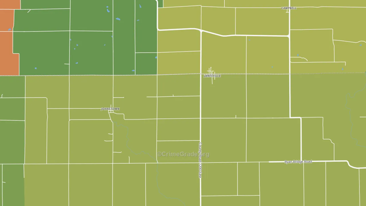 Janesville, IL Map of Drug-Related Crime Rates