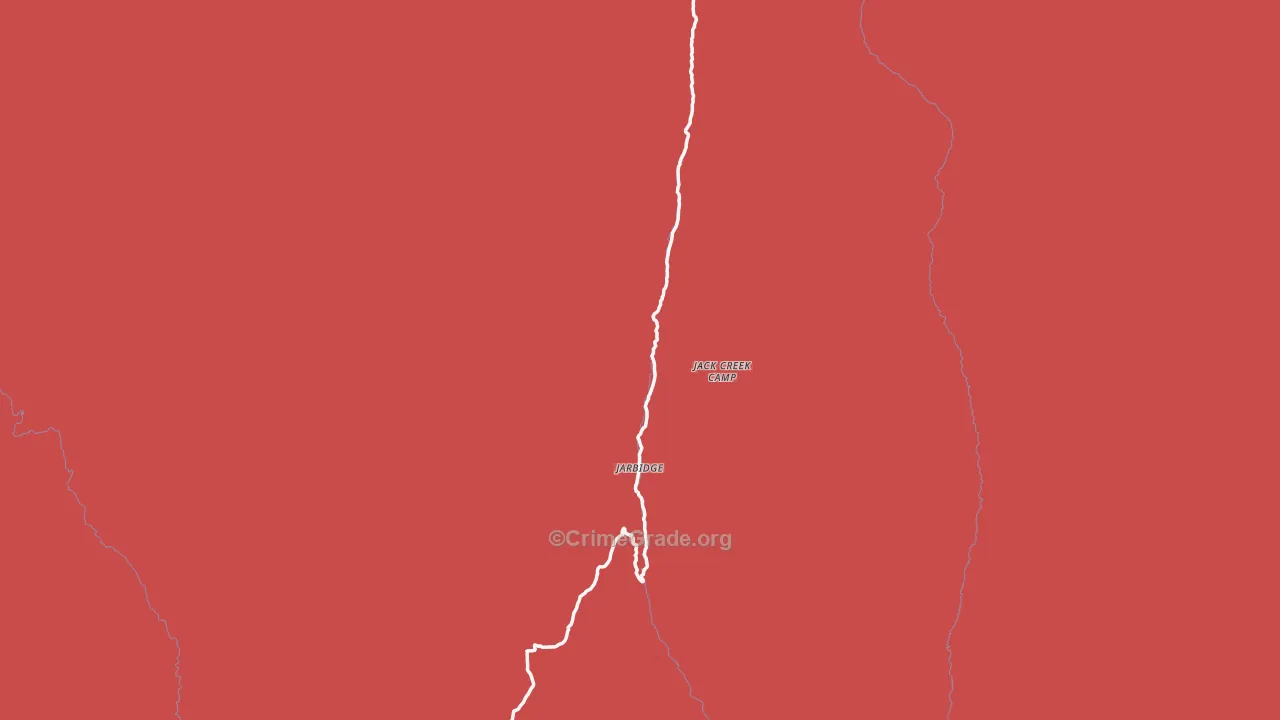 Jarbidge, NV Map of Drug-Related Crime Rates