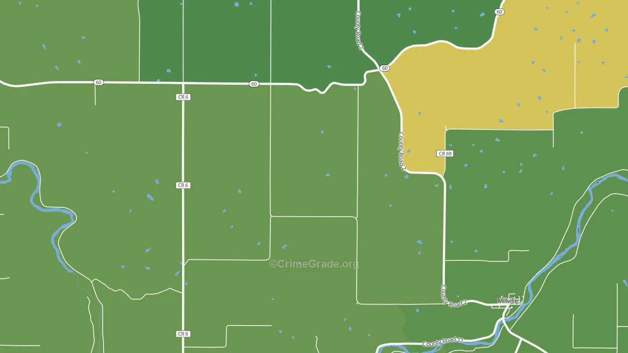 Jarrett, MN Map of Drug-Related Crime Rates