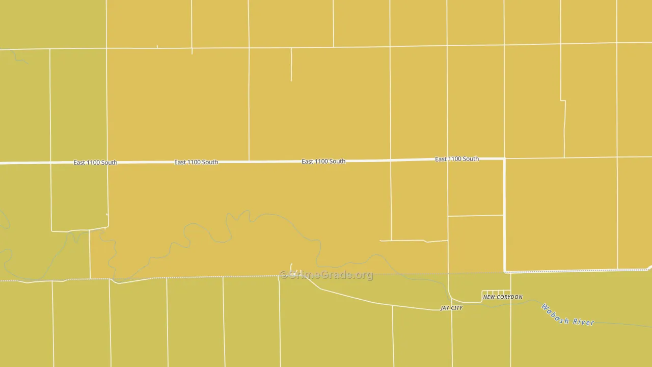 Jay City, IN Map of Drug-Related Crime Rates