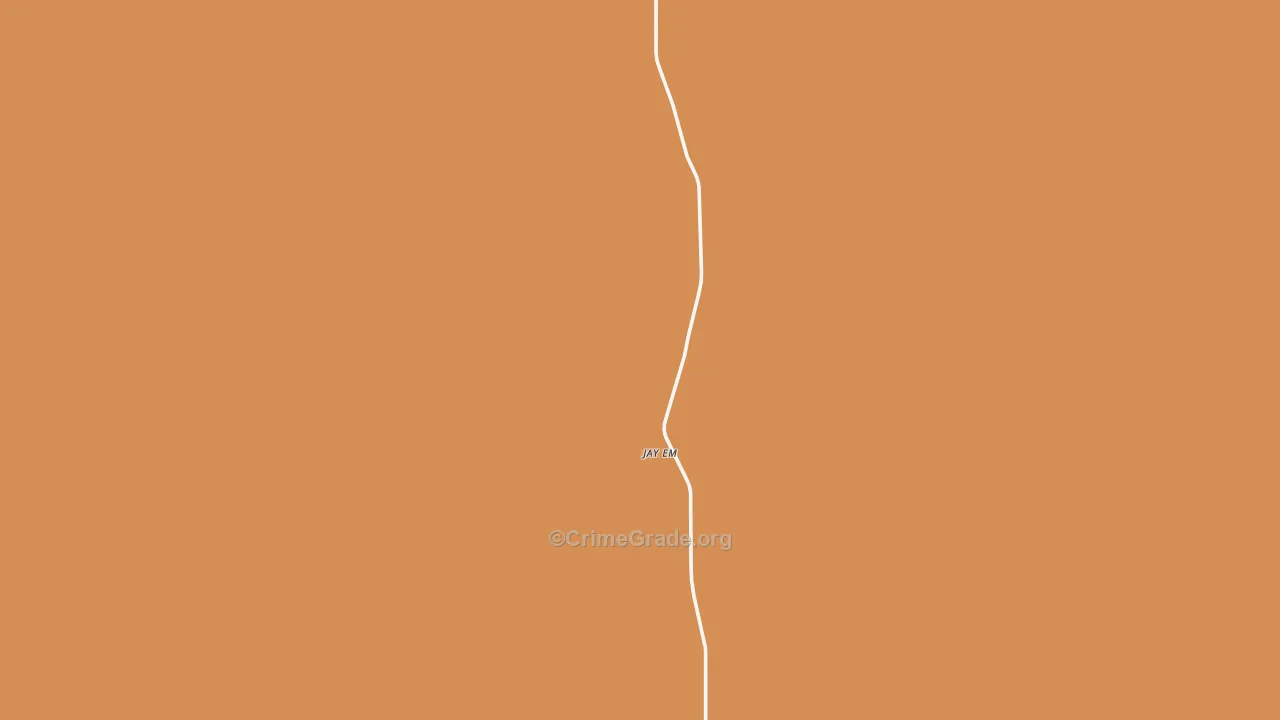 Jay Em, WY Map of Drug-Related Crime Rates