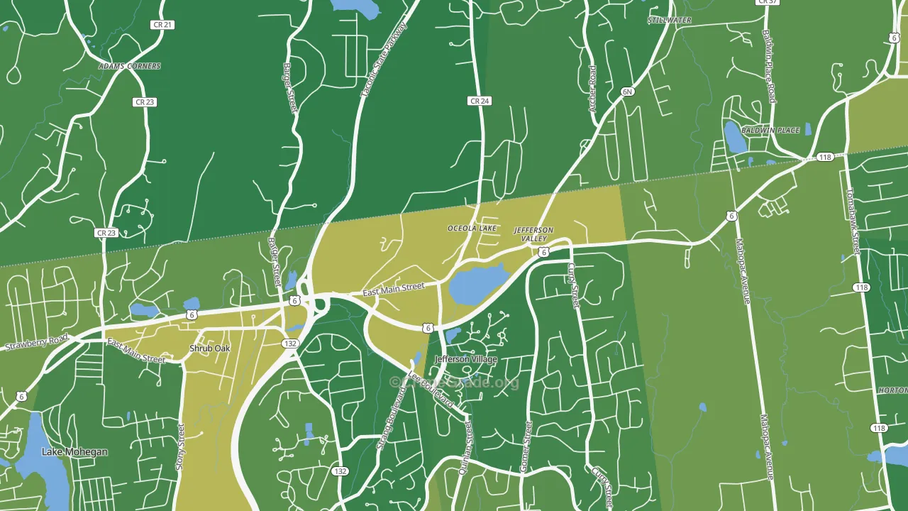 Jefferson Valley, NY Map of Drug-Related Crime Rates