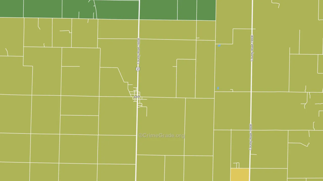 Jeffersonville, IL Map of Drug-Related Crime Rates
