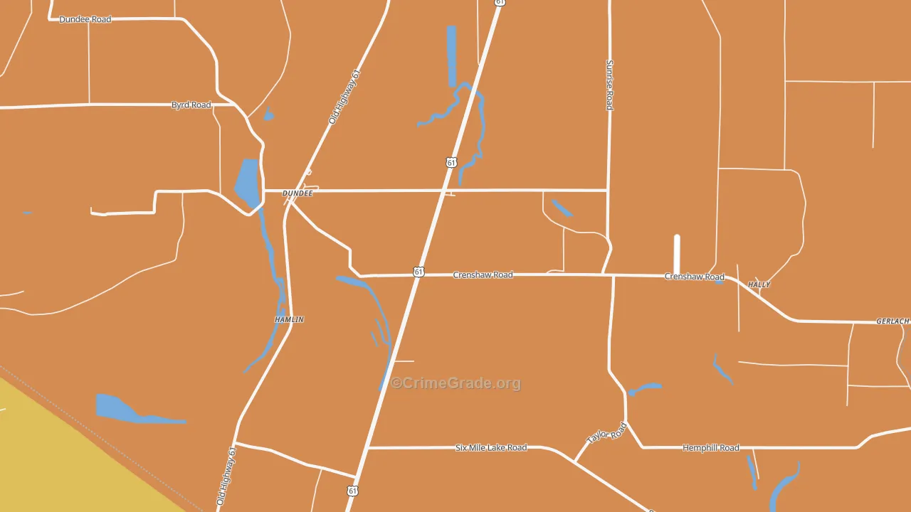 Jeffries, MS Map of Drug-Related Crime Rates
