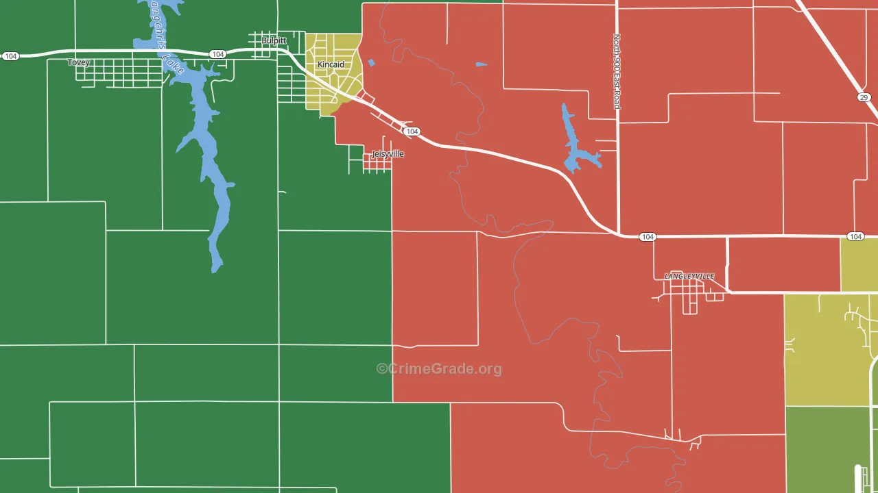 Jeiseyville, IL Map of Drug-Related Crime Rates