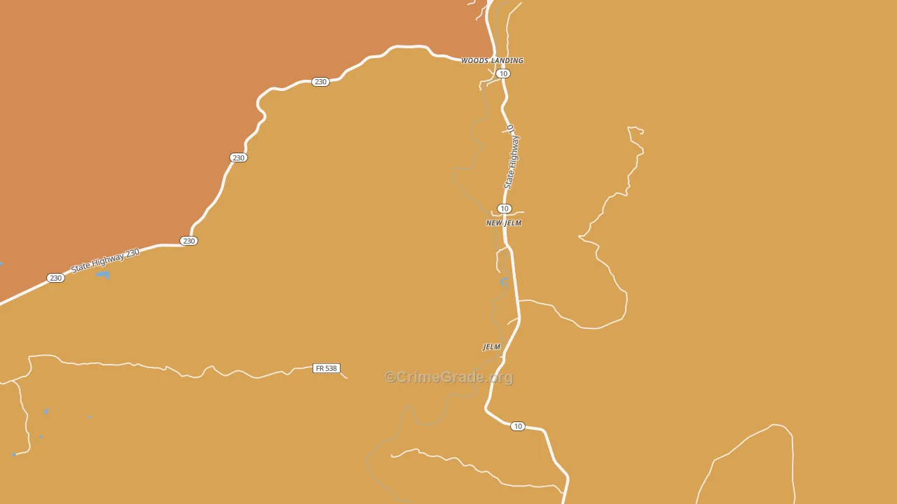 Jelm, WY Map of Drug-Related Crime Rates