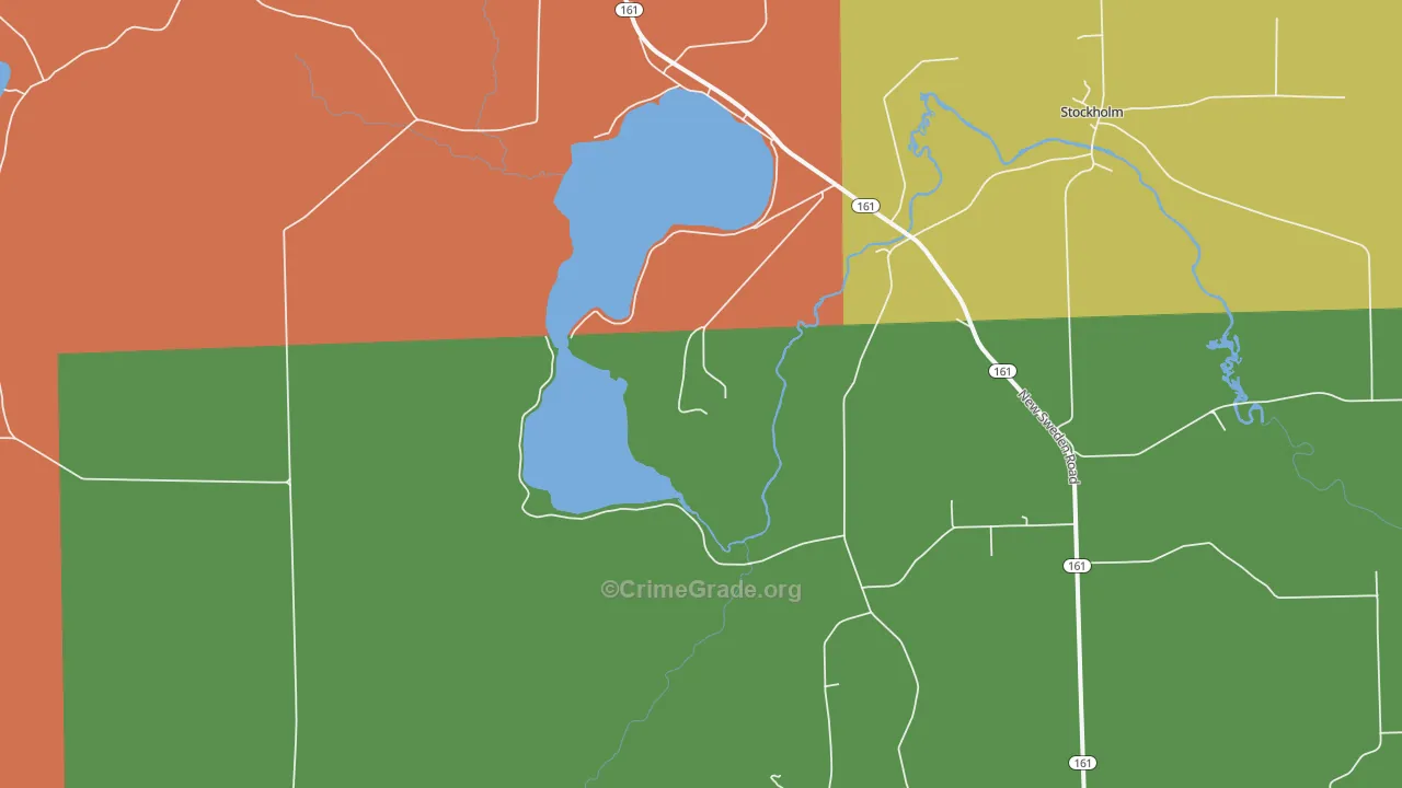 Jemtland, ME Map of Drug-Related Crime Rates