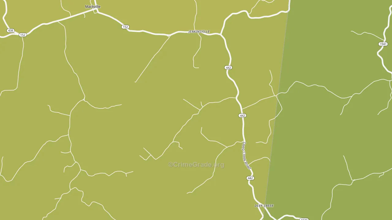 Jenkinsville, KY Map of Drug-Related Crime Rates