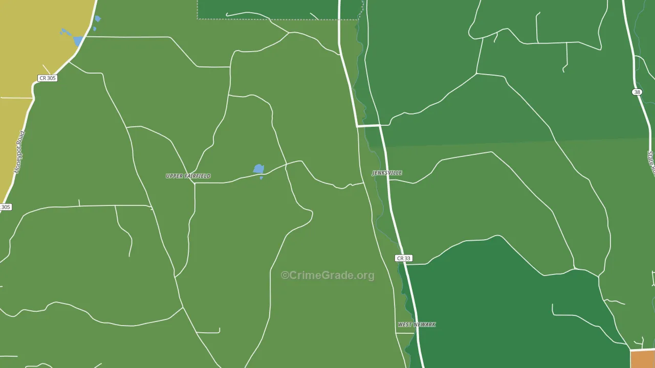 Jenksville, NY Map of Drug-Related Crime Rates