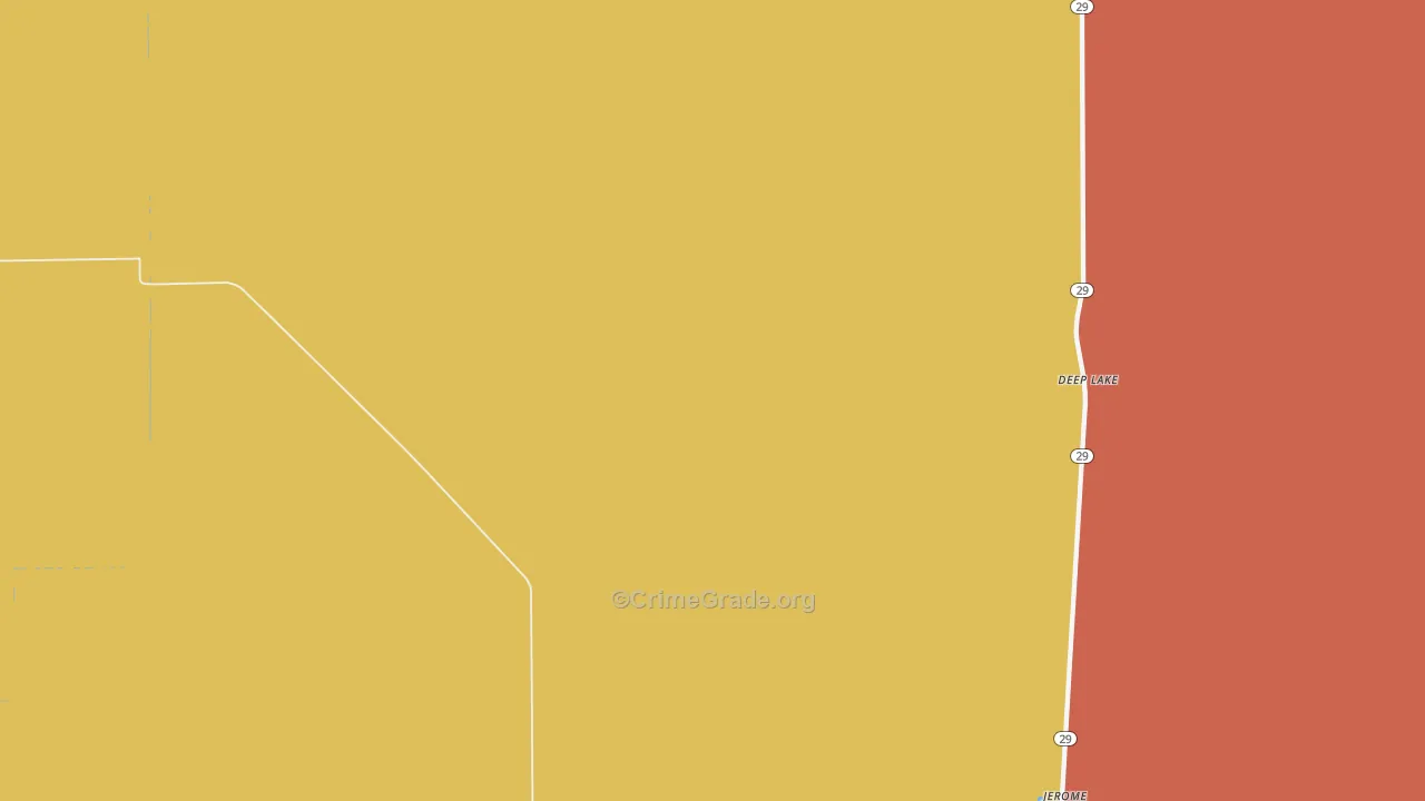 Jerome, FL Map of Drug-Related Crime Rates