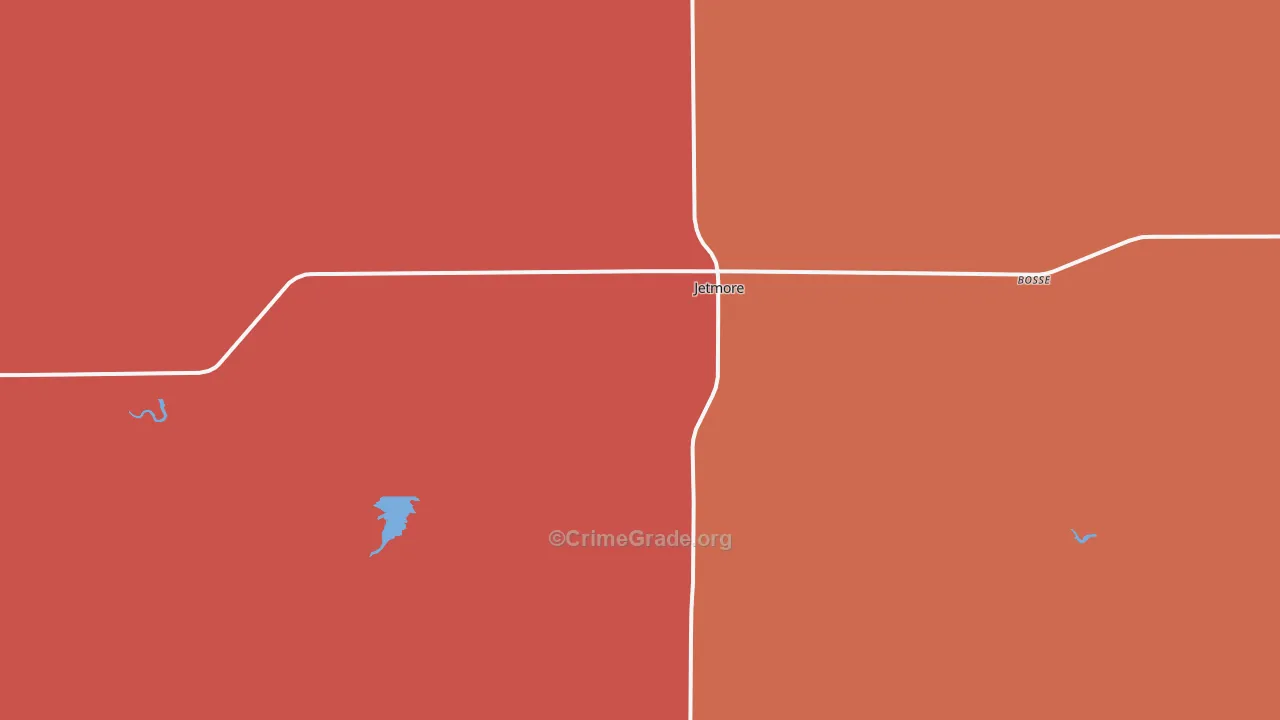 Jetmore, KS Map of Drug-Related Crime Rates