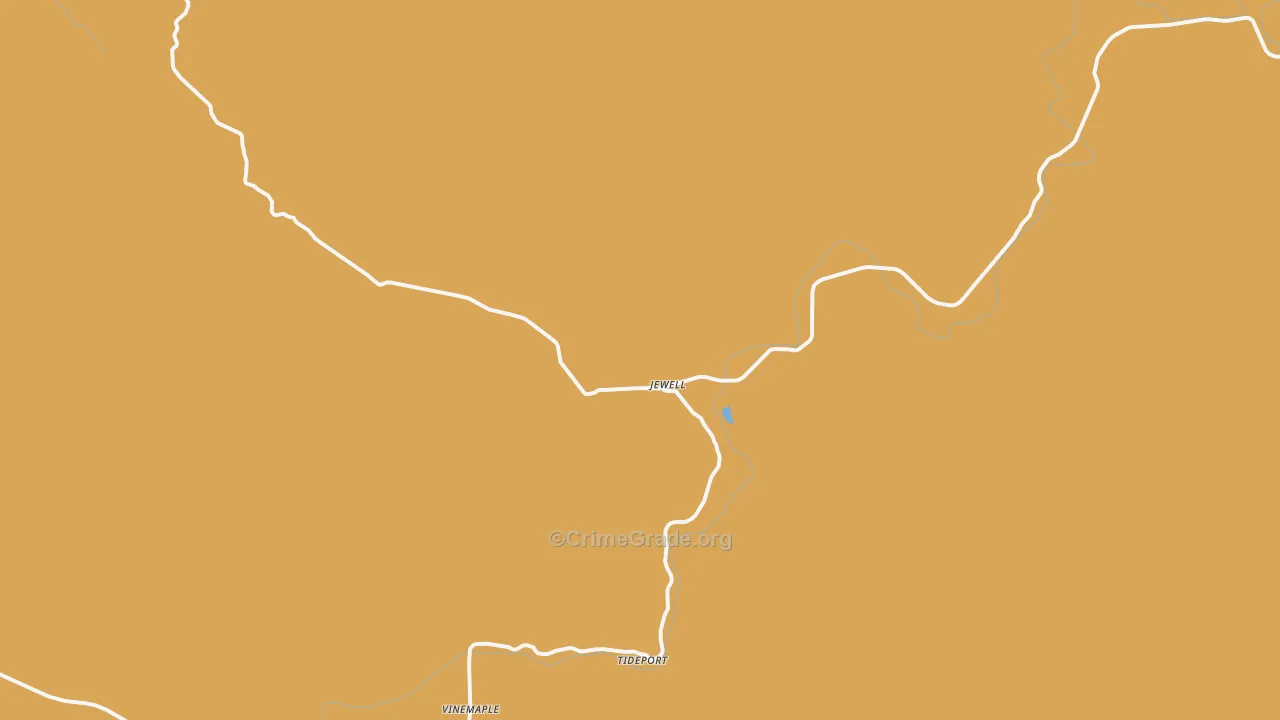 Jewell, OR Map of Drug-Related Crime Rates