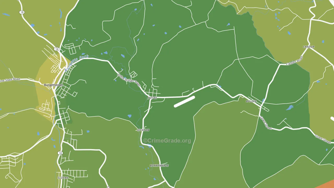 Joffre, PA Map of Drug-Related Crime Rates