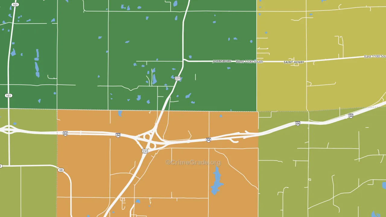 Johnsburg, IN Map of Drug-Related Crime Rates