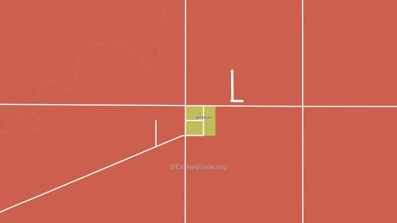 Johnson City, KS Map of Drug-Related Crime Rates