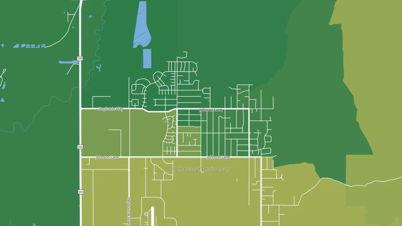 Johnson Lane, NV Map of Drug-Related Crime Rates