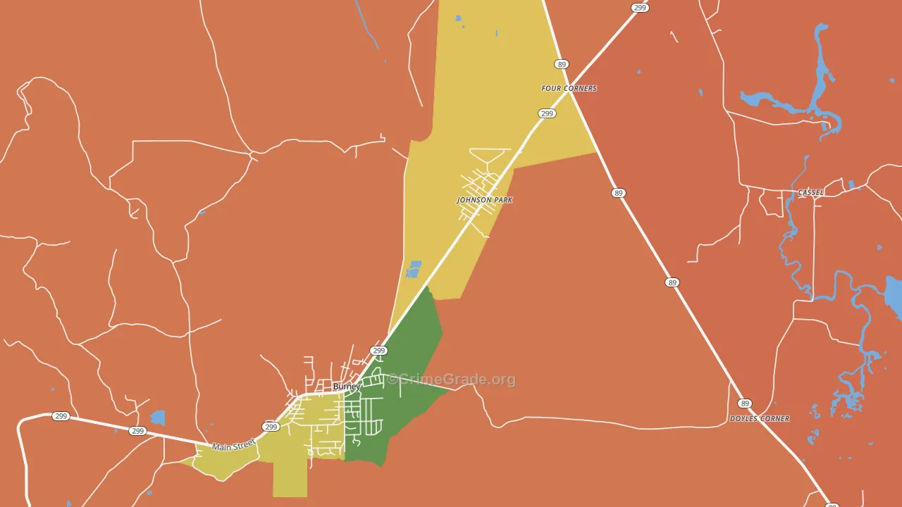Johnson Park, CA Map of Drug-Related Crime Rates