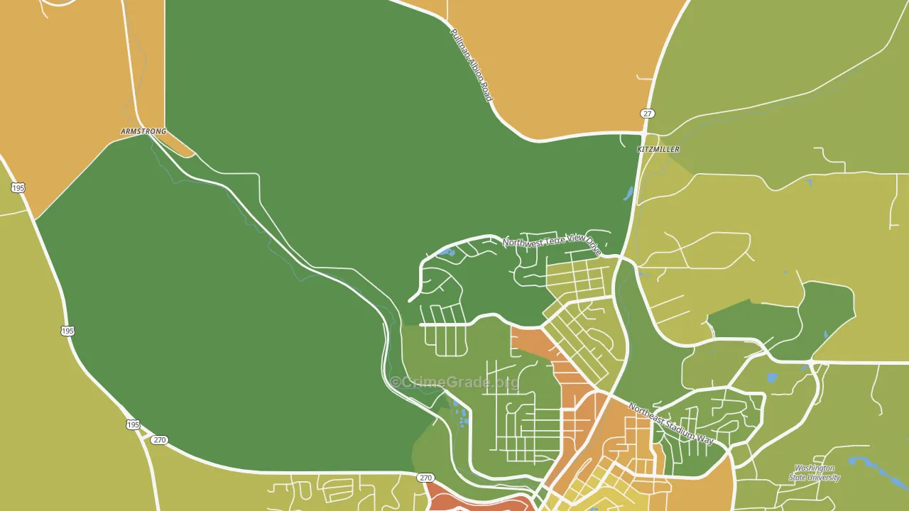 Johnson, WA Map of Drug-Related Crime Rates