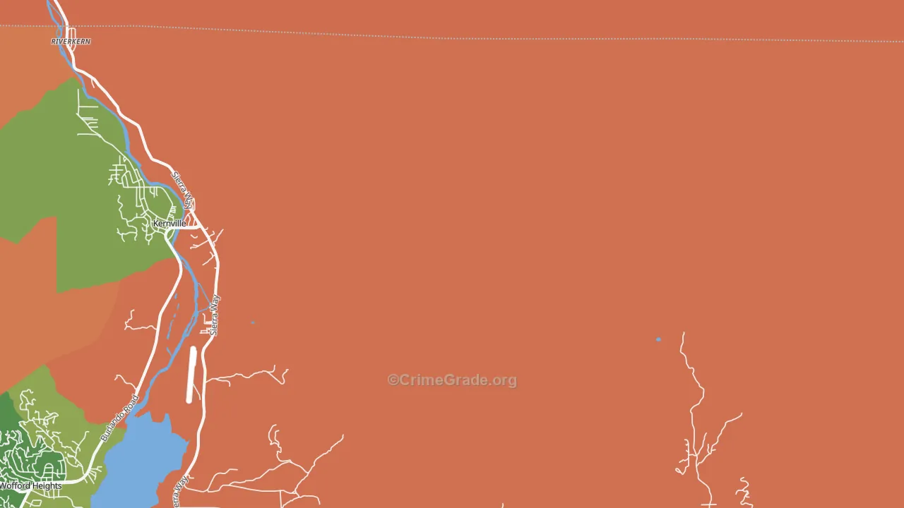Johnsondale, CA Map of Drug-Related Crime Rates