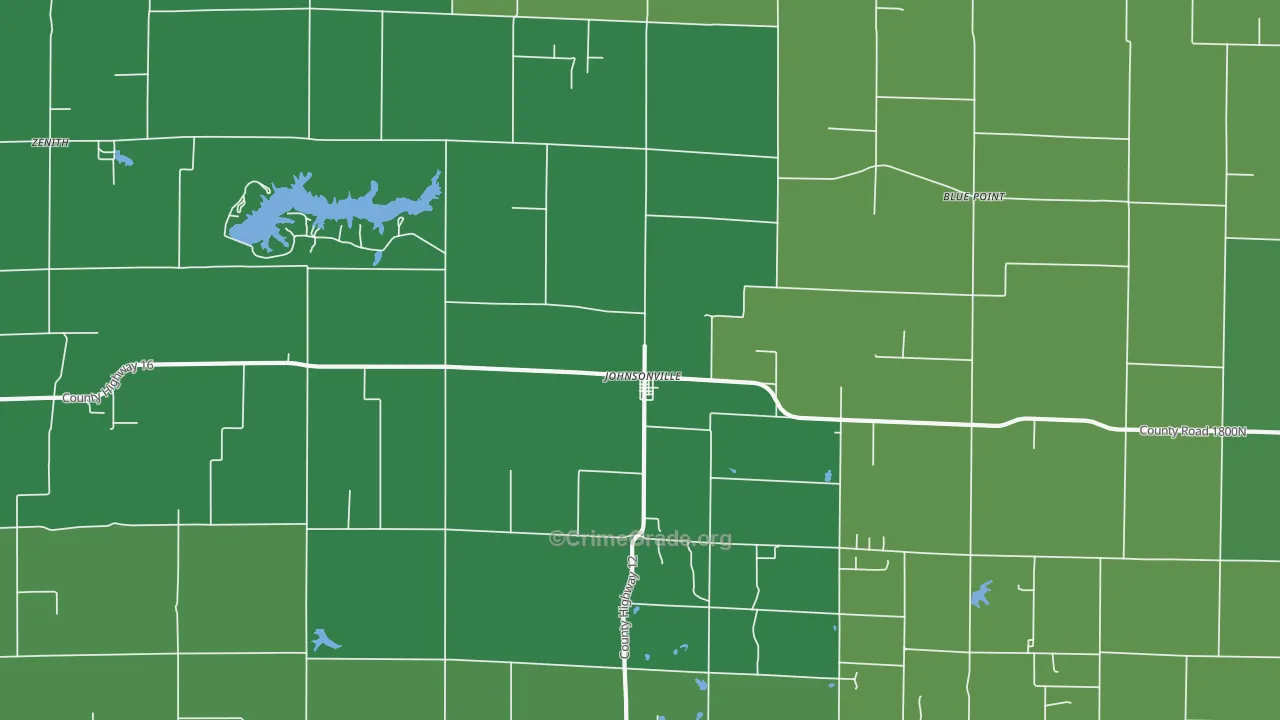 Johnsonville, IL Map of Drug-Related Crime Rates
