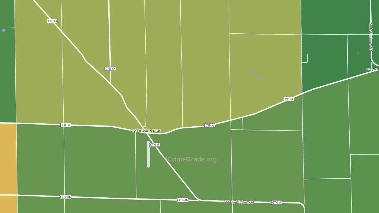Johnstown, WI Map of Drug-Related Crime Rates