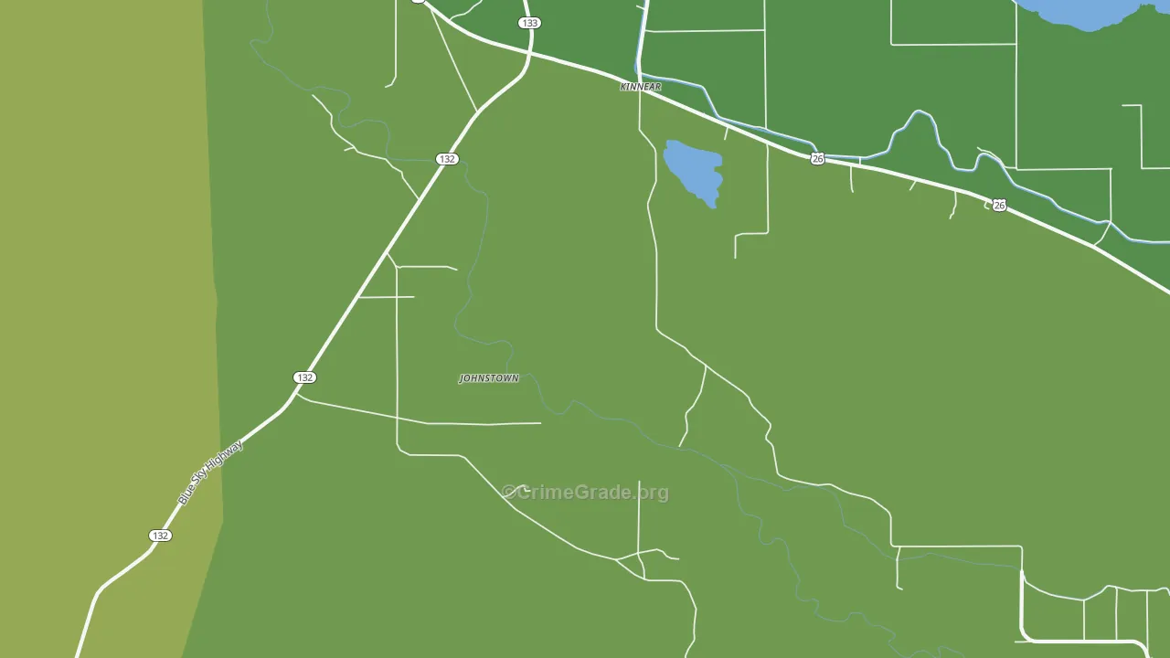Johnstown, WY Map of Drug-Related Crime Rates