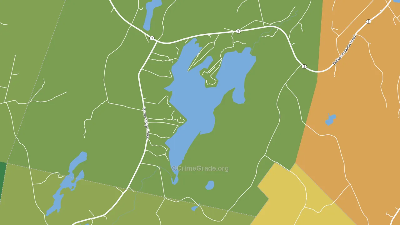 Jones Corner, ME Map of Drug-Related Crime Rates