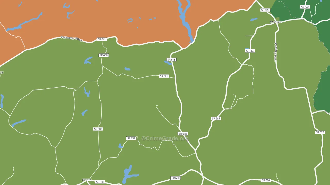 Jones Corner, VA Map of Drug-Related Crime Rates