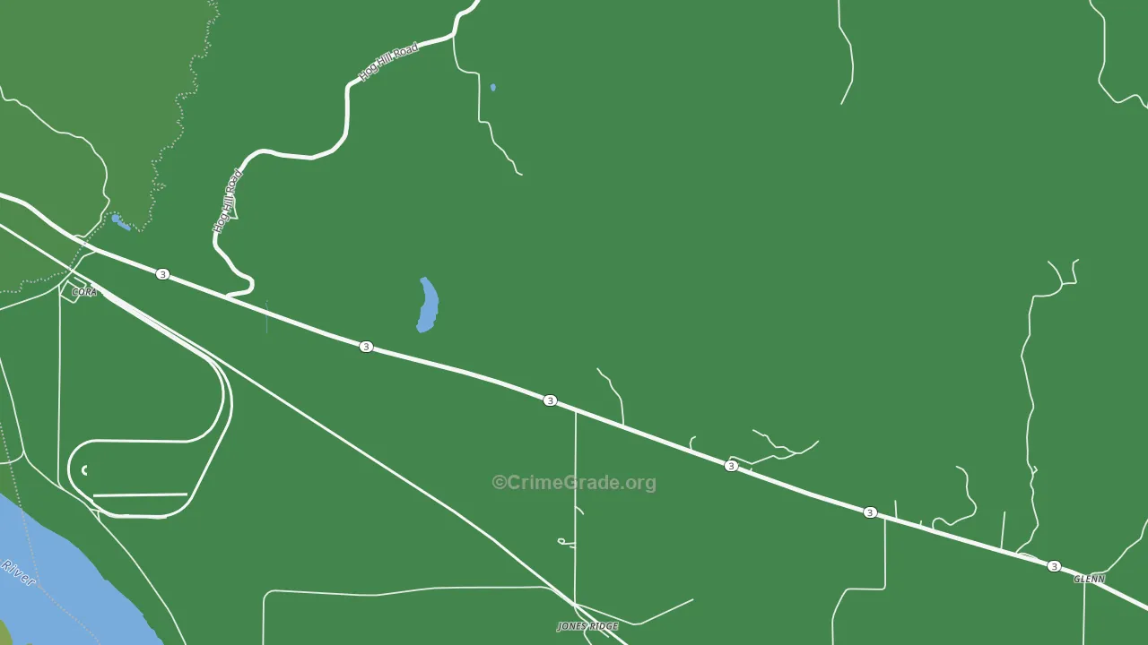 Jones Ridge, IL Map of Drug-Related Crime Rates
