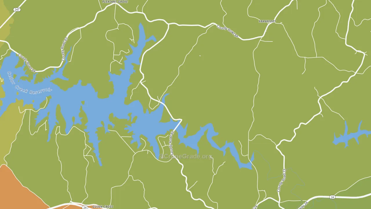 Jonesboro, AL Map of Drug-Related Crime Rates