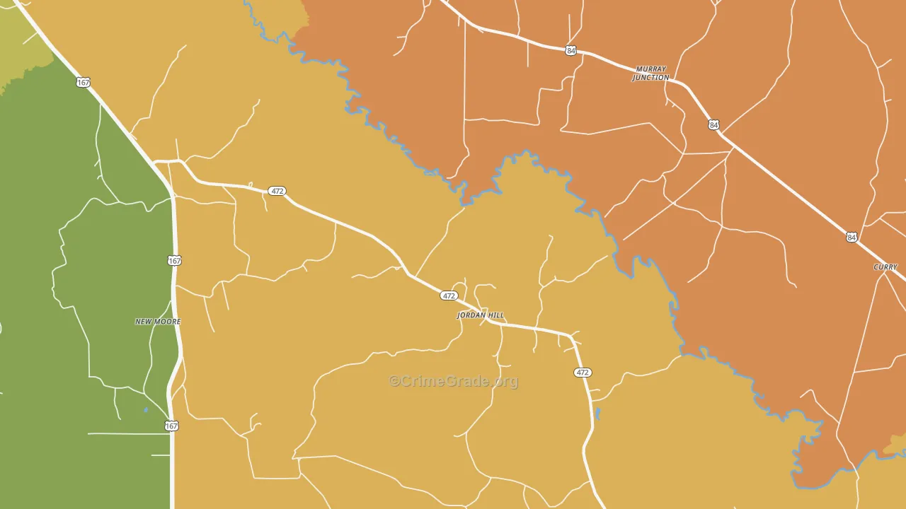 Jordan Hill, LA Map of Drug-Related Crime Rates