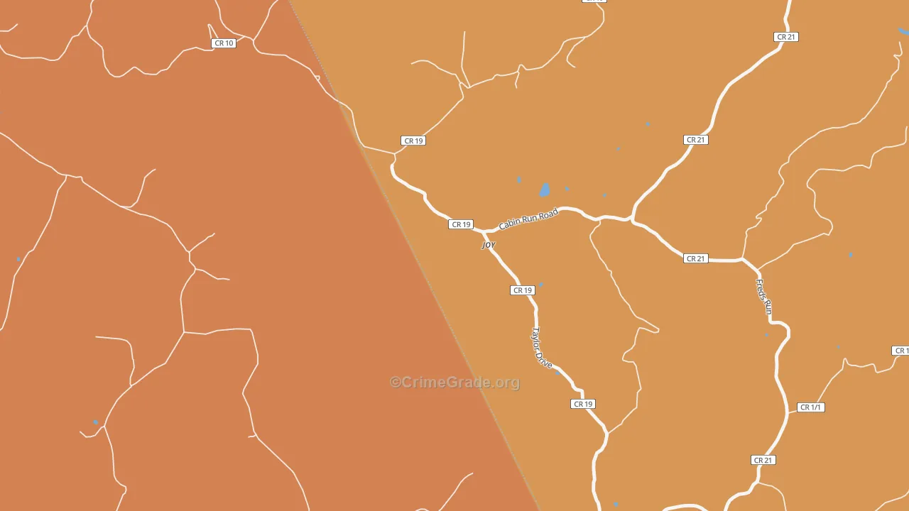 Joy, WV Map of Drug-Related Crime Rates