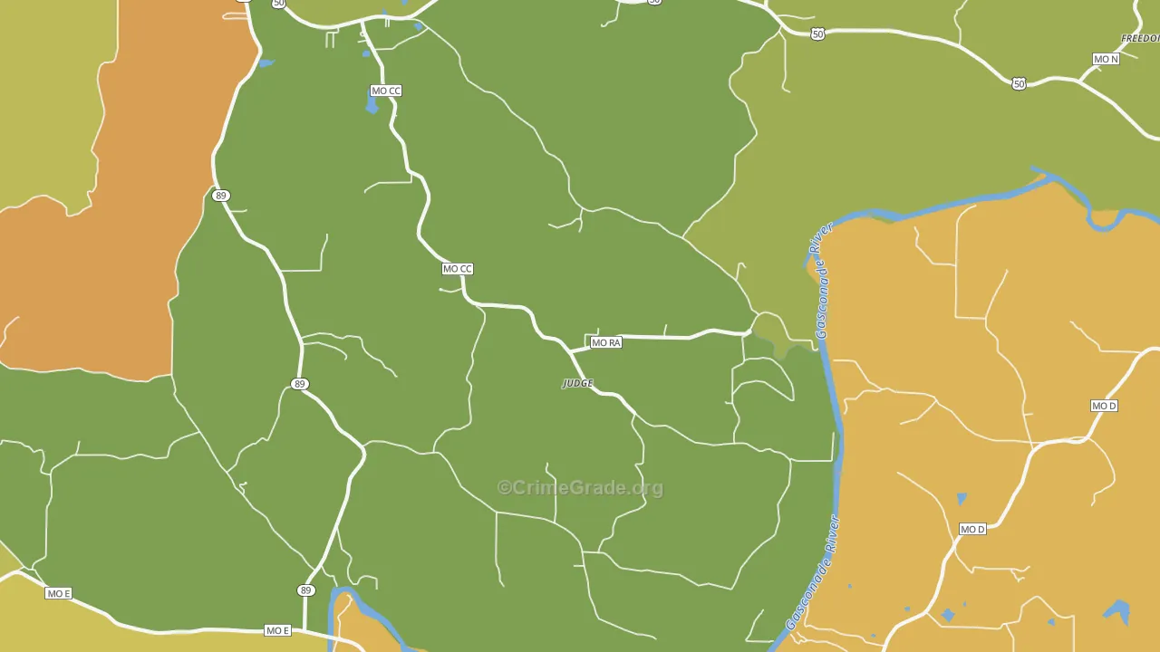 Judge, MO Map of Drug-Related Crime Rates